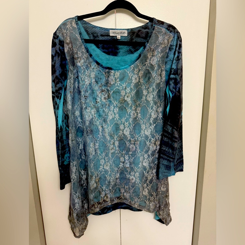 Closet Full long Sleeve Boho Blouse xl
